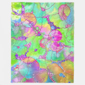 Handgemalte und digital gestrichene Muster Art 41 Fleecedecke (Vorderseite)