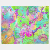Handgemalte und digital gestrichene Muster Art 41 Fleecedecke (Vorderseite (Horizontal))