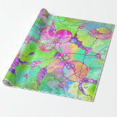 Handgemalte und digital gestrichene Muster Art 41 Geschenkpapier (Ungerollt)