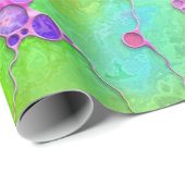 Handgemalte und digital gestrichene Muster Art 41 Geschenkpapier (Rolleneckpunkt)