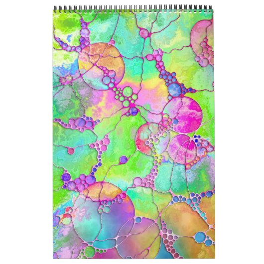 Handgemalte und digital gestrichene Muster Art 41 Kalender (Titelbild)