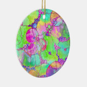 Handgemalte und digital gestrichene Muster Art 41 Keramik Ornament (Rechts)