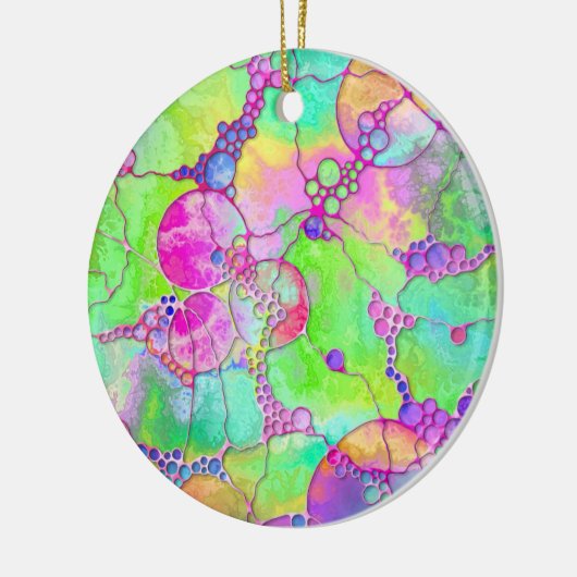 Handgemalte und digital gestrichene Muster Art 41 Keramik Ornament (Links)