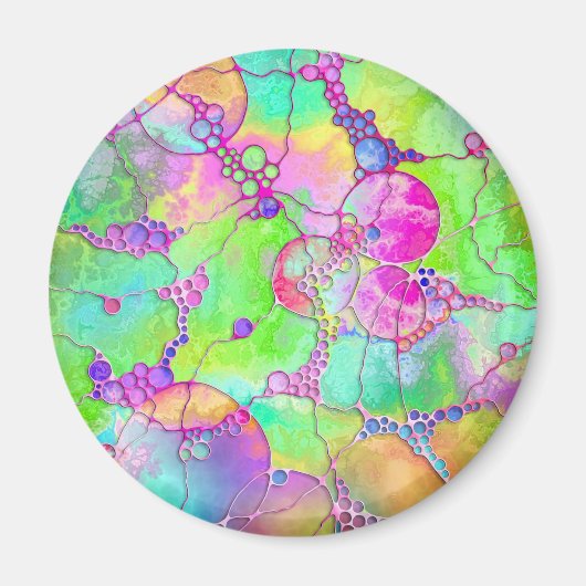 Handgemalte und digital gestrichene Muster Art 41 Magnet (Vorne)