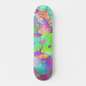 Handgemalte und digital gestrichene Muster Art 41 Skateboard (Vorne)
