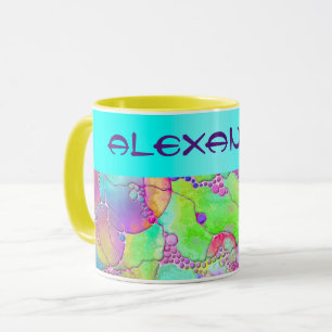 Handgemalte und digital gestrichene Muster Art 41 Tasse