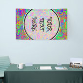 Handgemalte und digital gestrichene Muster Art 42 Banner (Messeveranstaltung)