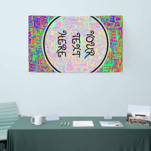 Handgemalte und digital gestrichene Muster Art 42 Banner (Messeveranstaltung)