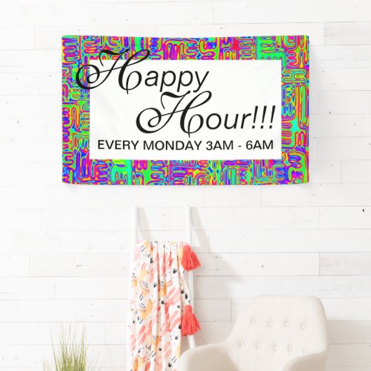 Handgemalte und digital gestrichene Muster Art 42 Banner (Insitu)