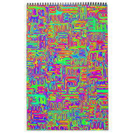 Handgemalte und digital gestrichene Muster Art 42 Kalender