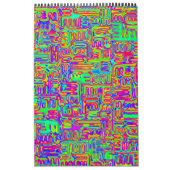 Handgemalte und digital gestrichene Muster Art 42 Kalender (Titelbild)