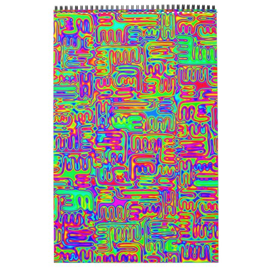 Handgemalte und digital gestrichene Muster Art 42 Kalender (Titelbild)