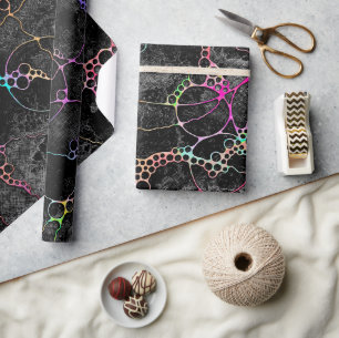 Handgemalte und digital gestrichene Muster Art 44 Geschenkpapier