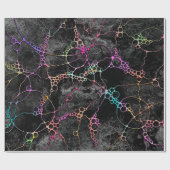 Handgemalte und digital gestrichene Muster Art 44 Geschenkpapier (Flach)