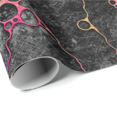 Handgemalte und digital gestrichene Muster Art 44 Geschenkpapier (Rolleneckpunkt)