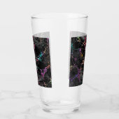 Handgemalte und digital gestrichene Muster Art 44 Glas (Links)