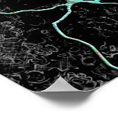 Handgemalte und digital gestrichene Muster Art 44 Poster (Ecke)