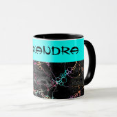 Handgemalte und digital gestrichene Muster Art 44 Tasse (VorderseiteRechts)