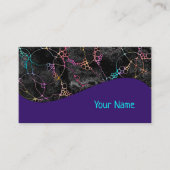 Handgemalte und digital gestrichene Muster Art 44 Visitenkarte (Vorderseite)