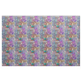 Handgemalte Verwicklung des rosa aquamarinen Stoff (Yard (91,4 cm))