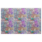 Handgemalte Verwicklung des rosa aquamarinen Stoff (Fat Quarter (45,7 x 55,9 cm))