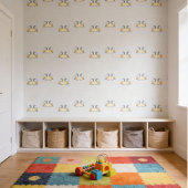 Handgemalte Vögel - Aquarell-Design - Kinderzimmer Tapete