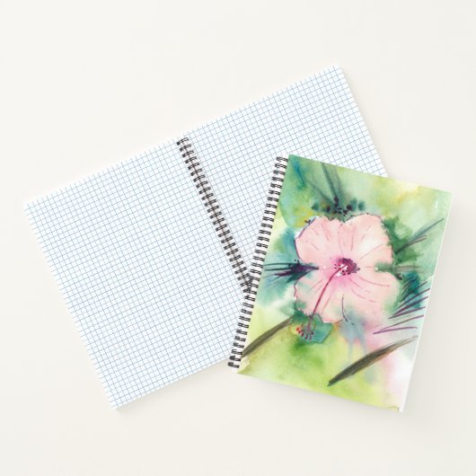 Handgemalte Wasserfarbe-Belize-Hibiskusblüte Notizblock (Innenseite)
