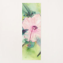 Handgemalte Wasserfarbe-Belizean-Hibiskusblüte