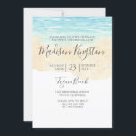 Handgemalte Wasserfarbe Blue Beach Sweet 16 Einlad Einladung<br><div class="desc">Handgemalte Wasserfarbe Blue Beach Sweet 16 Einladende Matching Kollektion in Niche und Nest Laden.</div>