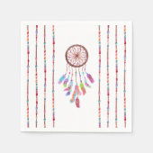 Handgemalte Wasserfarbe Dreamcatcher Beads Feather Serviette (Vorderseite)