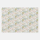 Handgemalte Wasserfarbe gemustert Geschenkpapier Set (Vorderseite)