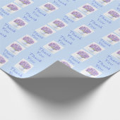 Handgemalte Wasserfarbe Kleiner Lavendel DANK Geschenkpapier (Ecke)