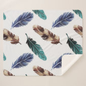 Handgemalte Wasserfarbe nahtlos Muster mit Colo Sherpadecke (Vorderseite (Horizontal))