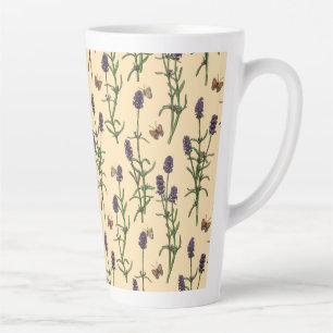 Handgemalte Wasserfarbe und Farbmuster mit Lava Milchtasse
