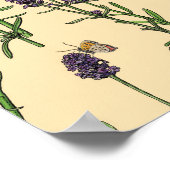 Handgemalte Wasserfarbe und Farbmuster mit Lava Poster (Ecke)