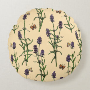 Handgemalte Wasserfarbe und Farbmuster mit Lava Rundes Kissen