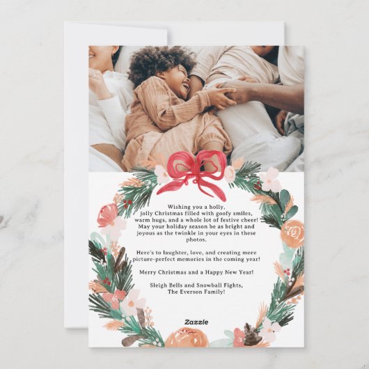 Handgemalte Wasserfarbe Weihnachten 6 Fotos (Rückseite)