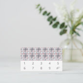 Handgemalte Wasserfarben-Fliesenmuster Einfach 10 Treuekarte (Stehend Vorderseite)