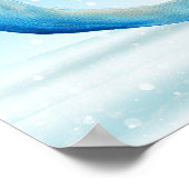 Handgemalte Wasserfarben Magischer Weihnachtsmann Poster (Ecke)