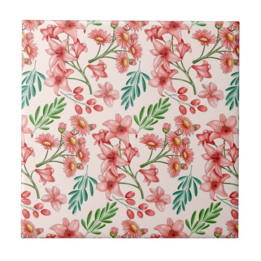 Handgemalte Wasserfarben-Muster-54098 Fliese (Vorderseite)