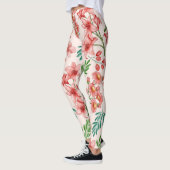 Handgemalte Wasserfarben-Muster-54098 Leggings (Links)