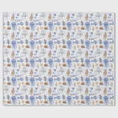 Handgemalte Wasserfarben-Muster. Geschenkpapier (Flach)