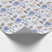 Handgemalte Wasserfarben-Muster. Geschenkpapier (Ecke)