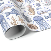 Handgemalte Wasserfarben-Muster. Geschenkpapier (Rolleneckpunkt)