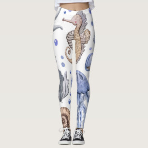 Handgemalte Wasserfarben-Muster. Leggings