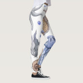 Handgemalte Wasserfarben-Muster. Leggings (Rechts)