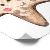 Handgemalte Wasserfarben-Muster. Poster (Ecke)