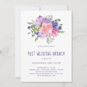 Handgemalte Wasserfarben Post Hochzeitsbroschüre Einladung (Vorderseite)