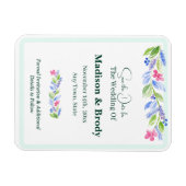 Handgemalte Wasserfarben Save the Date Magnet (Horizontal)