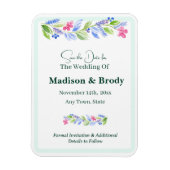 Handgemalte Wasserfarben Save the Date Magnet (Vertikal)